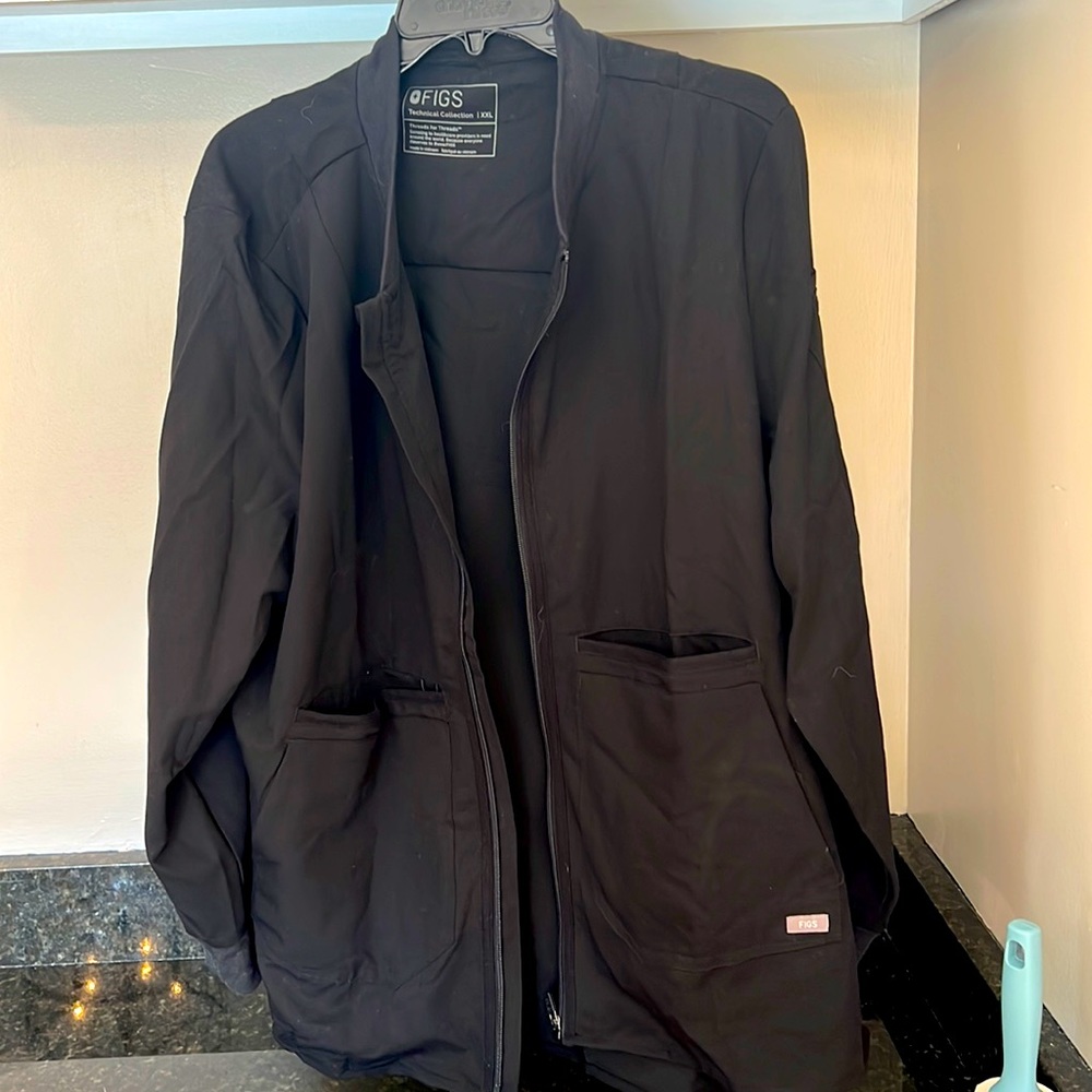 Figs zip scrub jacket